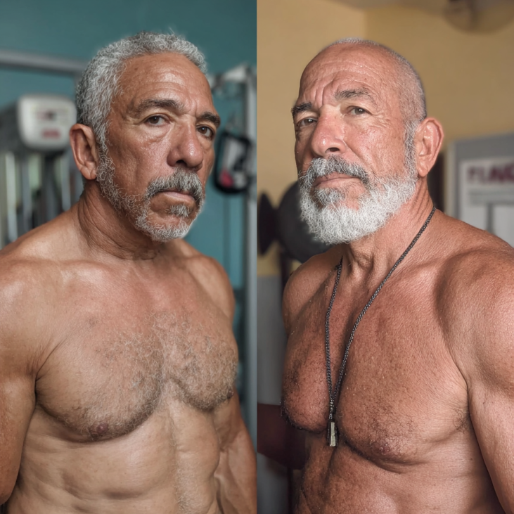 Adultos mayores ejercitándose