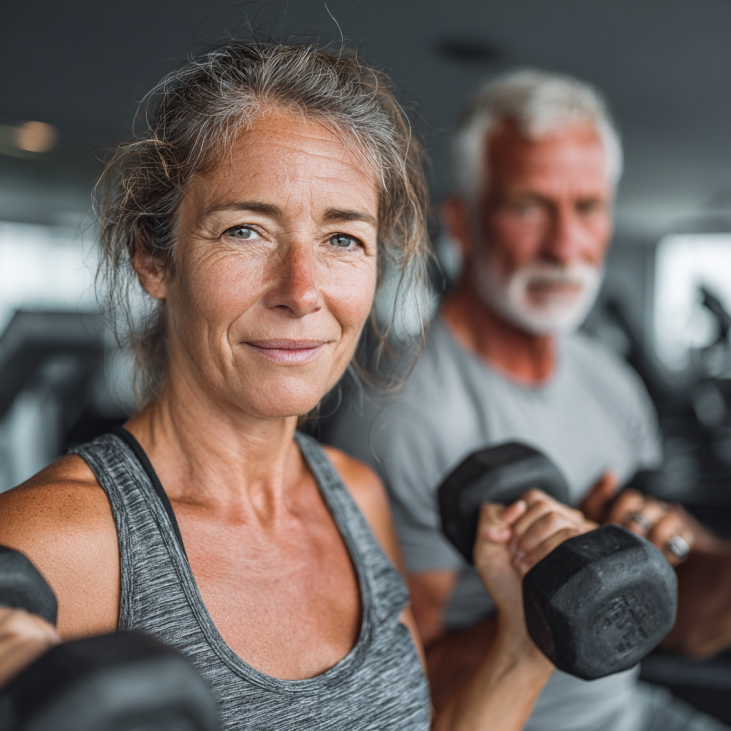 Personas mayores haciendo ejercicio